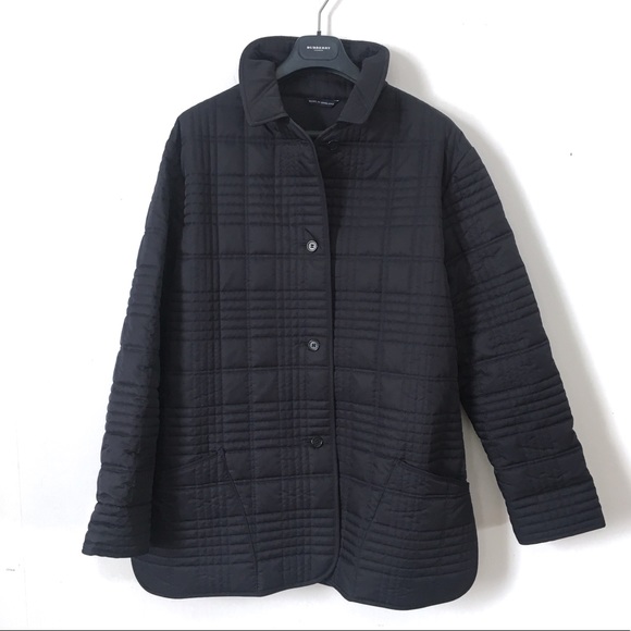 Burberry Jackets & Blazers - Burberry Quilted Jacket Navy Coat Women’s Large L